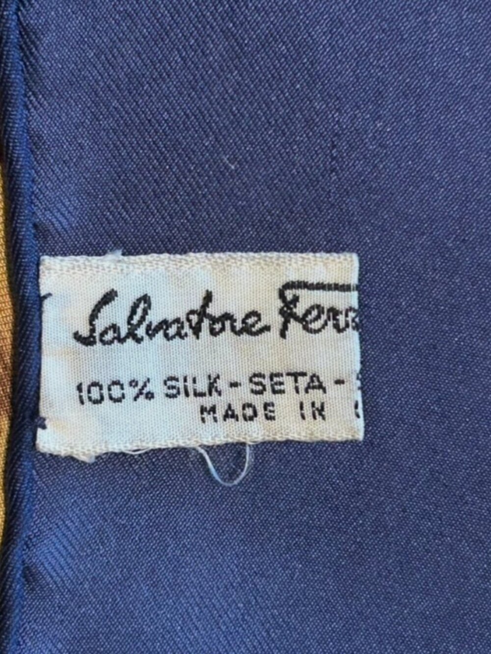 Vintage Salvatore Ferragamo Silk Scarf with Fox & Grape Hand Rolled Edges 33x35 - Picture 12 of 16
